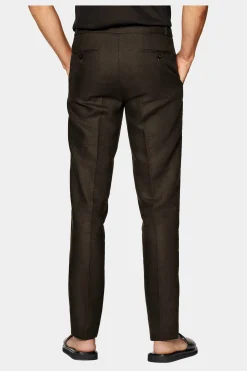 SUITSUPPLY Ames Hose Dunkelbraun Kordelzug-Männlich Jeans & Casual Hosen