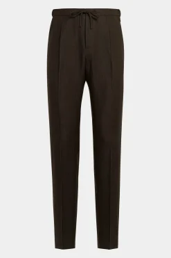 SUITSUPPLY Ames Hose Dunkelbraun Kordelzug-Männlich Jeans & Casual Hosen