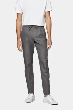 SUITSUPPLY Ames Hose Mittelgrau Mit Kordelzug-Männlich Jeans & Casual Hosen