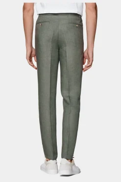SUITSUPPLY Ames Hose Mittelgrün Mit Kordelzug-Männlich Jeans & Casual Hosen