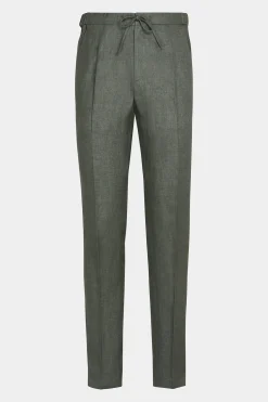 SUITSUPPLY Ames Hose Mittelgrün Mit Kordelzug-Männlich Jeans & Casual Hosen