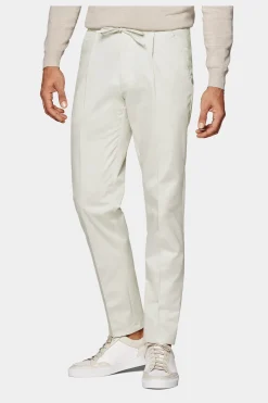 SUITSUPPLY Ames Hose Off-White Mit Kordelzug-Männlich Jeans & Casual Hosen