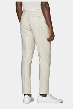 SUITSUPPLY Ames Hose Sand Kordelzug-Männlich Jeans & Casual Hosen