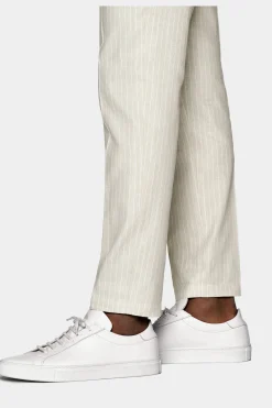 SUITSUPPLY Ames Hose Sand Kordelzug-Männlich Jeans & Casual Hosen