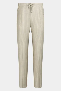 SUITSUPPLY Ames Hose Sand Kordelzug-Männlich Jeans & Casual Hosen