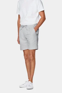 SUITSUPPLY Ames Shorts Hellgrau Kordelzug-Männlich Shorts