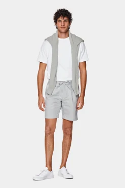 SUITSUPPLY Ames Shorts Hellgrau Kordelzug-Männlich Shorts