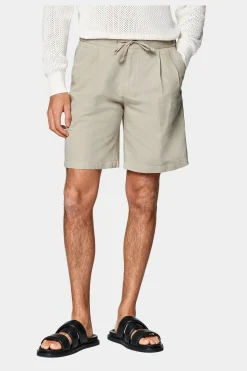 SUITSUPPLY Aveiro Shorts Sand Bundfalte-Männlich Shorts