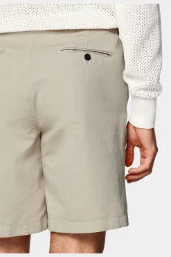 SUITSUPPLY Aveiro Shorts Sand Bundfalte-Männlich Shorts