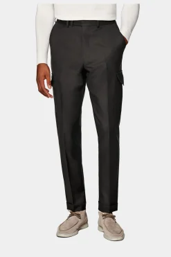 SUITSUPPLY Blake Cargo-Hose Dunkelbraun-Männlich Elegante Hosen