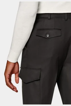 SUITSUPPLY Blake Cargo-Hose Dunkelbraun-Männlich Elegante Hosen