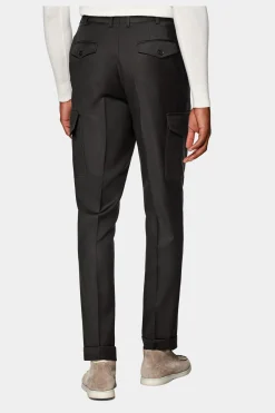 SUITSUPPLY Blake Cargo-Hose Dunkelbraun-Männlich Elegante Hosen