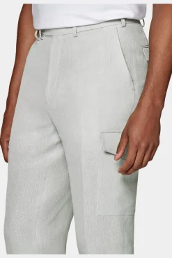 SUITSUPPLY Blake Cargo-Hose Hellgrau-Männlich Elegante Hosen
