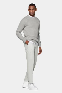 SUITSUPPLY Blake Cargo-Hose Hellgrau-Männlich Elegante Hosen