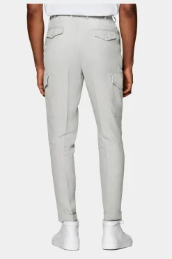 SUITSUPPLY Blake Cargo-Hose Hellgrau-Männlich Elegante Hosen