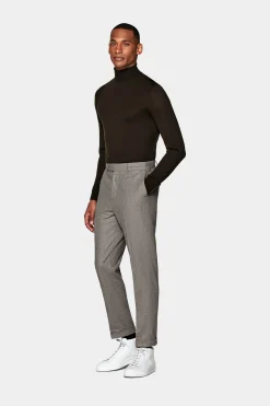 SUITSUPPLY Blake Hose Hellbraun-Männlich Elegante Hosen