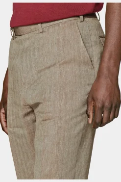 SUITSUPPLY Blake Hose Taupe-Männlich Elegante Hosen