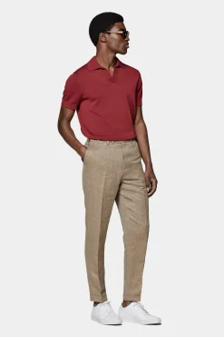 SUITSUPPLY Blake Hose Taupe-Männlich Elegante Hosen