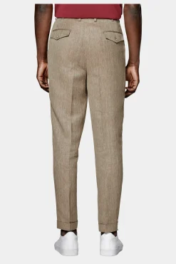 SUITSUPPLY Blake Hose Taupe-Männlich Elegante Hosen