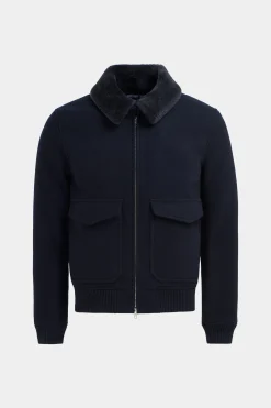 SUITSUPPLY Bomberjacke Navy-Männlich Casual Jacken