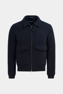 SUITSUPPLY Bomberjacke Navy-Männlich Casual Jacken