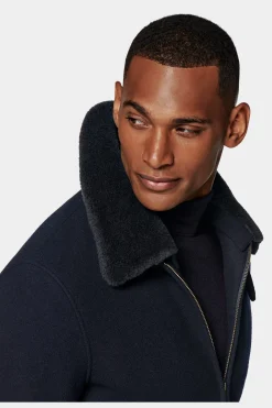 SUITSUPPLY Bomberjacke Navy-Männlich Casual Jacken