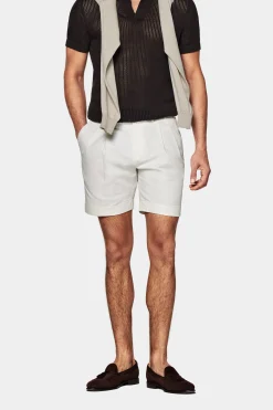 SUITSUPPLY Bosa Shorts Off-White-Männlich Shorts