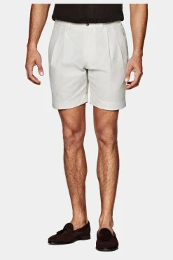 SUITSUPPLY Bosa Shorts Off-White-Männlich Shorts