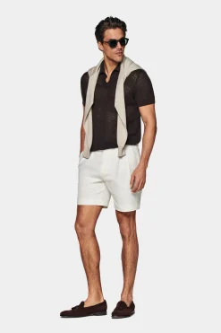 SUITSUPPLY Bosa Shorts Off-White-Männlich Shorts