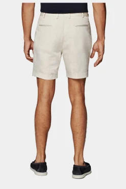 SUITSUPPLY Bosa Shorts Sand Bundfalte-Männlich Shorts
