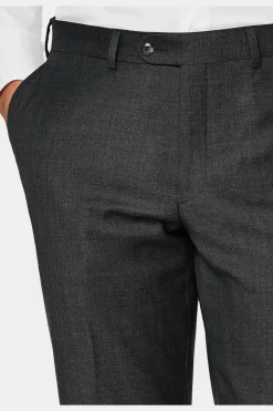SUITSUPPLY Brescia Anzughose Dunkelgrau-Männlich Anzughosen