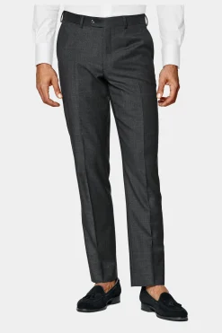 SUITSUPPLY Brescia Anzughose Dunkelgrau-Männlich Anzughosen