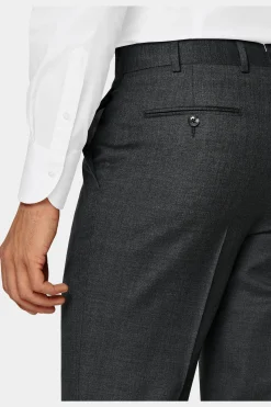 SUITSUPPLY Brescia Anzughose Dunkelgrau-Männlich Anzughosen