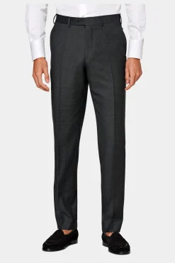 SUITSUPPLY Brescia Anzughose Dunkelgrau-Männlich Anzughosen