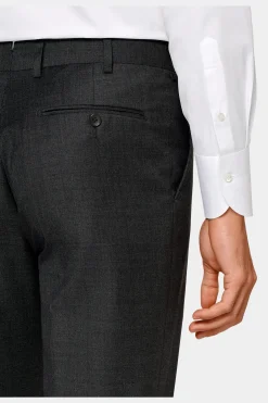 SUITSUPPLY Brescia Anzughose Dunkelgrau-Männlich Anzughosen