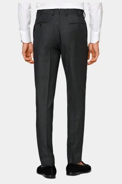 SUITSUPPLY Brescia Anzughose Dunkelgrau-Männlich Anzughosen
