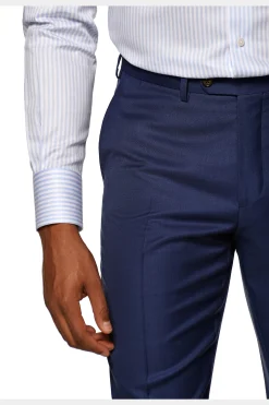 SUITSUPPLY Brescia Anzughose Mittelblau-Männlich Anzughosen