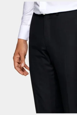 SUITSUPPLY Brescia Anzughose Schwarz-Männlich Anzughosen