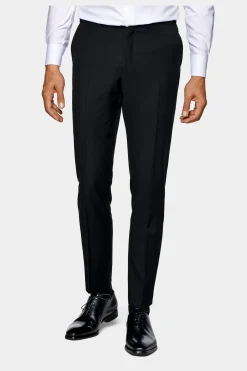SUITSUPPLY Brescia Anzughose Schwarz-Männlich Anzughosen
