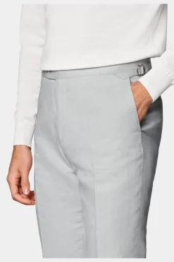 SUITSUPPLY Brescia Hose Hellgrau-Männlich Elegante Hosen