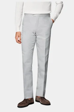 SUITSUPPLY Brescia Hose Hellgrau-Männlich Elegante Hosen