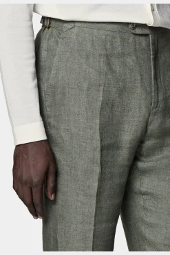 SUITSUPPLY Brescia Hose Mittelgrün-Männlich Elegante Hosen
