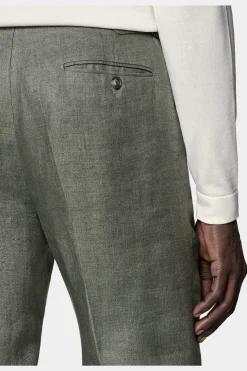SUITSUPPLY Brescia Hose Mittelgrün-Männlich Elegante Hosen