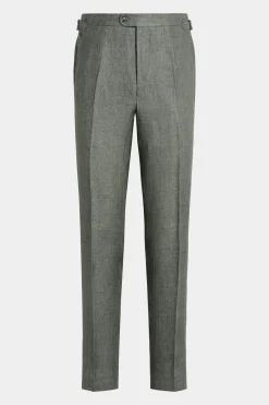 SUITSUPPLY Brescia Hose Mittelgrün-Männlich Elegante Hosen