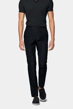 SUITSUPPLY Brescia Hose Navy-Männlich Elegante Hosen