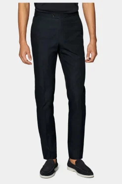 SUITSUPPLY Brescia Hose Navy-Männlich Elegante Hosen