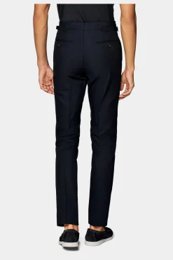 SUITSUPPLY Brescia Hose Navy-Männlich Elegante Hosen