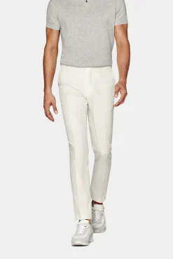SUITSUPPLY Brescia Hose Off-White-Männlich Elegante Hosen