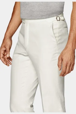 SUITSUPPLY Brescia Hose Off-White-Männlich Elegante Hosen