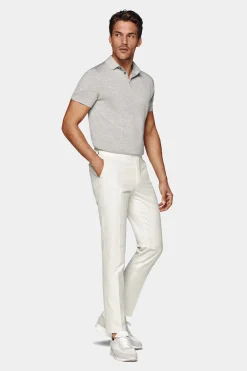 SUITSUPPLY Brescia Hose Off-White-Männlich Elegante Hosen
